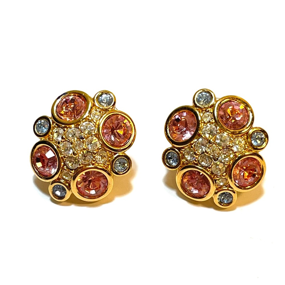 Vintage Colorful Gem Earrings